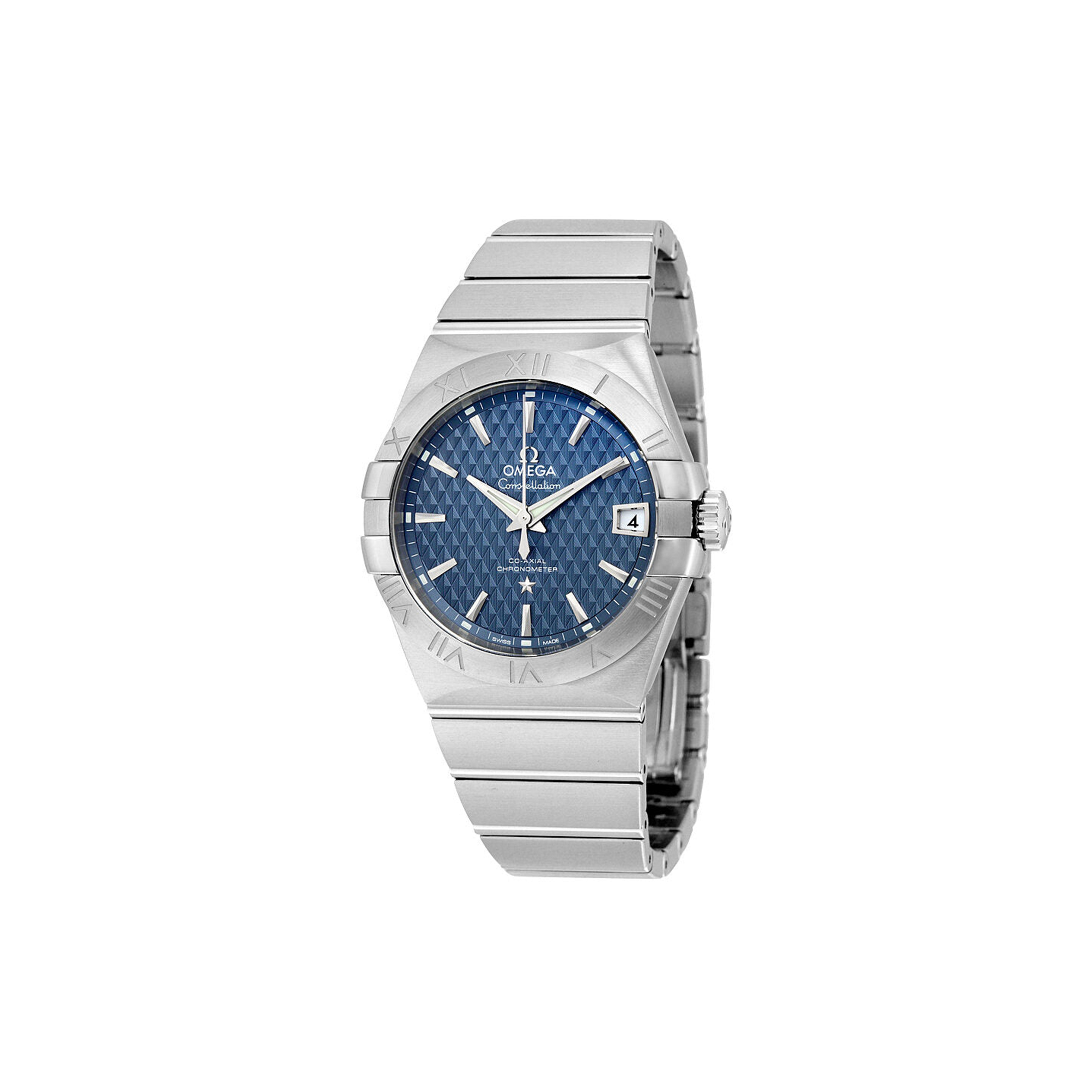 OMEGA CONSTELLATION AUTOMATIC BLUE DIAL 38MM WATCH 123.10.38.21.03.001